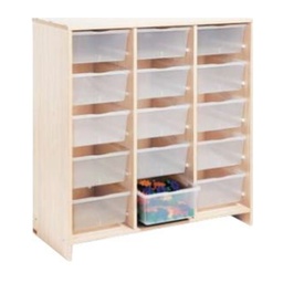 Mueble alto con 15 cajones transparentes (haya transparente)