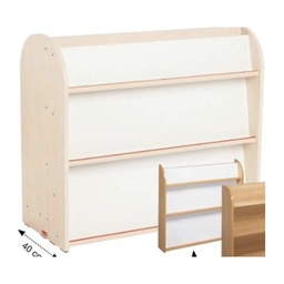 Librería de doble cara con plano inclinado - Modelo pequeño (haya)