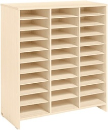 Mueble alto con baldas de división (abedul)