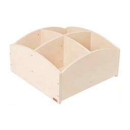 Mueble bajo de 4 compartimentos (haya)