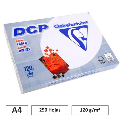 [002278] PAPEL CLAIREFONTAINE DIN A4 120GR 250 HOJAS