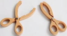 Pinzas-tijeras de madera - Lote de 2