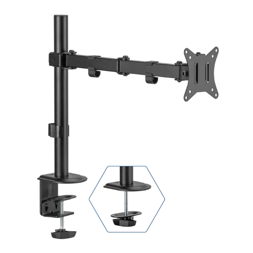 [800182] SOPORTE DE MESA CON PINZA PARA 1 MONITOR 17”-32” NEGRO IGGUAL