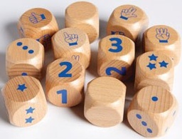 Dados del 1 al 3 - Lote de 12