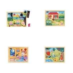Los cuentos 1 - Lote de 4 puzzles
