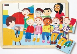Buenos momentos en el cole - Lote de 4 puzzles