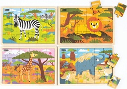Puzzles de madera - Los animales de la sabana