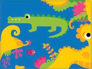 Puzzle mágico - El cocodrilo y el caballito de mar