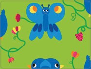 Puzzle mágico - Los pájaros y la mariposa