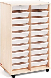 Mobinathan - Torre doble con 20 cajas planas (abedul)