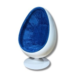 Sillón huevo azul