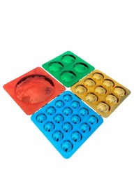 Espejos convexos de colores surtidos - 4 uds