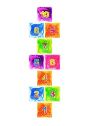 Baldosas de suelo líquidas rayuela, pack de 10 (40 x 40 cm)
