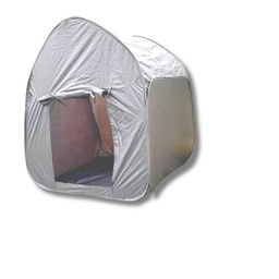 Tienda blanca para proyección