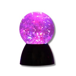 Luz sensorial bola de agua con purpurina (pilas no incluidas)