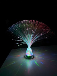 Luz de fibra óptica con purpurina