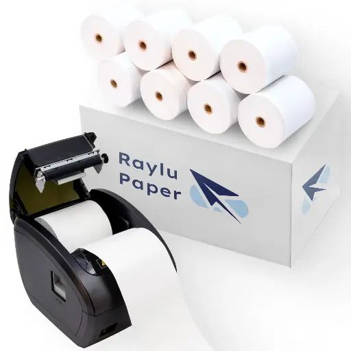 [028885] ROLLO PAPEL SUMADORA TÉRMICO 57×40MM 55G RAYLU