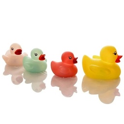 Pack de 4 patitos familia intermitentes (pilas incluidas)