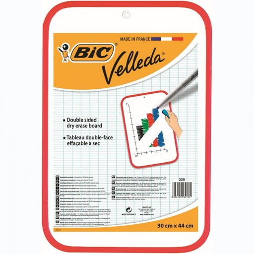 [700131] PIZARRA BLANCA INFANTIL BIC VELLEDA 30X44 CM