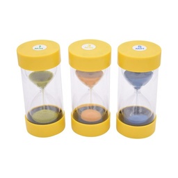Reloj de arena de cristal Ballotini - set de 1, 3 y 5 min