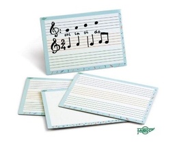 Pizarra Blanca Pentagrama 21×30cm Doble Uso