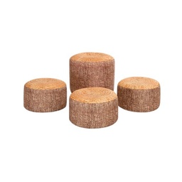 Pack de 4 taburetes tocón de árbol
