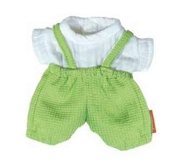 Peto y camiseta de verano para muñeco de 21 cm