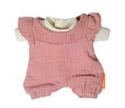 Peto y camiseta de invierno para muñeco de 21 cm