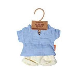 Camiseta y pantalón de verano para muñeco de 32cm