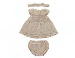 Conj punto 32cm vestido&diadem