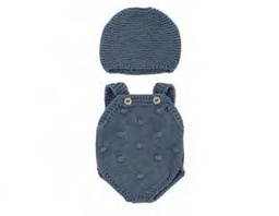 Conj punto 32cm pelele & gorro