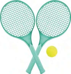 Eco juego de raquetas con pelota