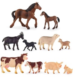 Animales granja bebes 10 uds