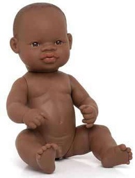 Muñeco bebe africano 32 cm