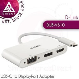 Adaptador Displayport A Vga / Dvi / Hdmi 3 En 1 Nanocable