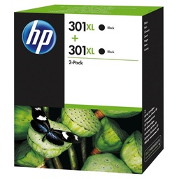 Cartucho Hp 301xl D8j45ae Negro Pk2ud