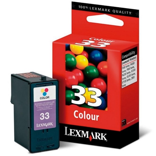 [130230] CARTUCHO LEXMARK 33 18CX033E COLOR *