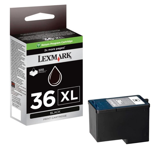 [167420] CARTUCHO LEXMARK 36XL 18C2170E NEGRO*