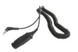 Cable Qd A Jack 3,5 Mm Para Teléfonos Alcatel Lucent Serie 8/9 Y 80xx 3 Metros Negro
