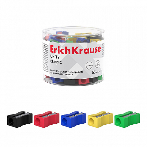 [080654] SACAPUNTAS ERICHKRAUSE UNITY PLÁSTICO 1 ORIFICIO