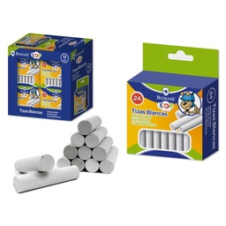 Tiza Blanca Bismark Kids 24 Uds