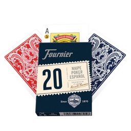 Baraja Naipes Póker Español 20-55 (54 Cartas, Estuche)