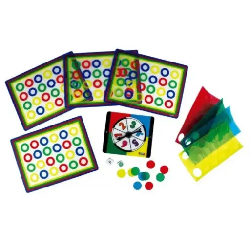 [825728] COLORÍN TRANSLÚCIDO JUEGO DE CUENTAS Y TABLEROS PARA CLASIFICAR Y APRENDER COLORES
