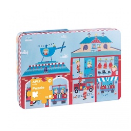 Juego Apli Puzzle Bomberos 24 Piezas