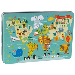 Juego Apli Puzzle Mapamundi 24 Piezas Diseño