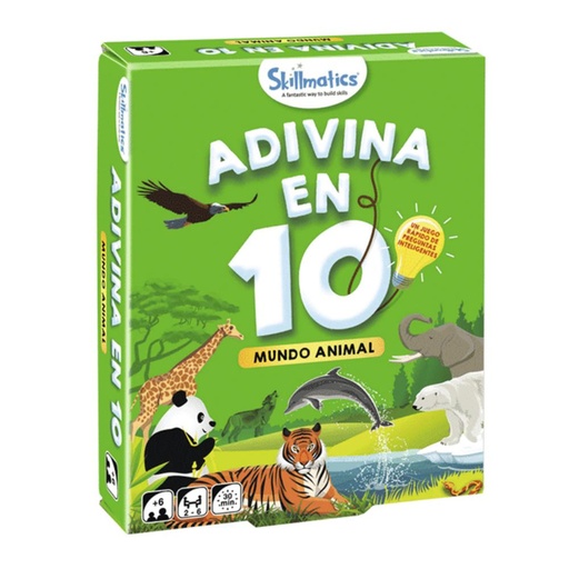 [710424] JUEGO DE CARTAS LUDILO ADIVINA EN 10 MUNDO ANIMAL 