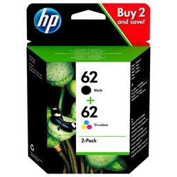 Hp Envy 5604, Nº62 Pack 2 Cartuchos Negro/Tricolor