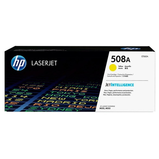 [165834] HP LASERJET M552/M553 TONER 508A AMARILLO 5.000 PAGINAS ESTANDARD