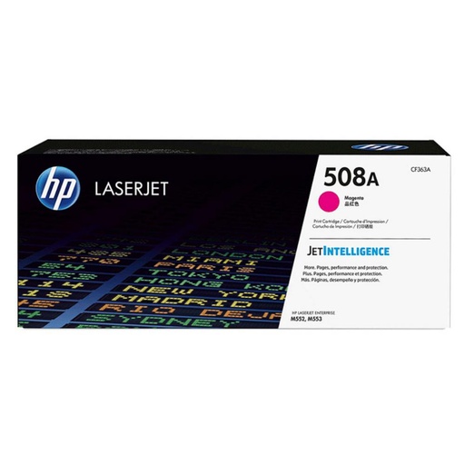 [165836] HP LASERJET M553 TONER 508A MAGENTA 5.000 PAGINAS ESTANDARD