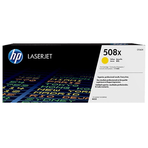 [165838] HP LASERJET M553 TONER 508X AMARILLO ALTA 9.500 PAGINAS ALTA CAPACIDAD